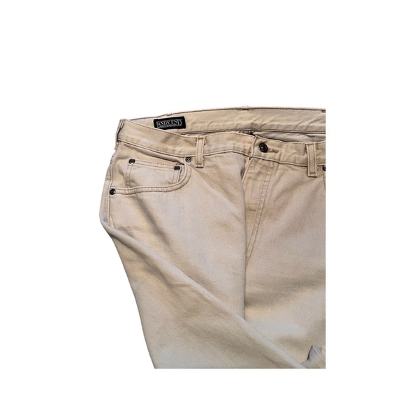 Lands' End Vintage Tan Straight Leg Denim Jeans Women's Size 35 Excellent - Picture 2 of 6